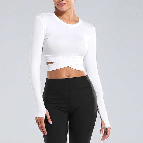 Graceful Active Wear White Tank