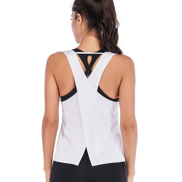 BREEZE Sports White Tank