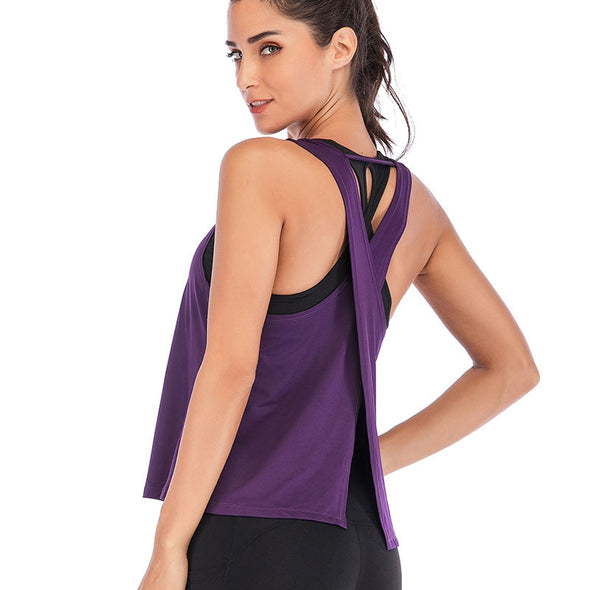 BREEZE Sports Purple Tank